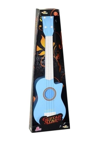 Renkli Gitar 55 Cm Çocuk Oyuncak Eğitici Montessori Anaokulu Kreş