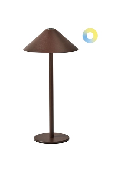 Beliani Kahverengi Kablosuz Led Masa Lambası, Dimmerli, Usb Şarjlı Ve Modern Tasarım Lambader Diğer