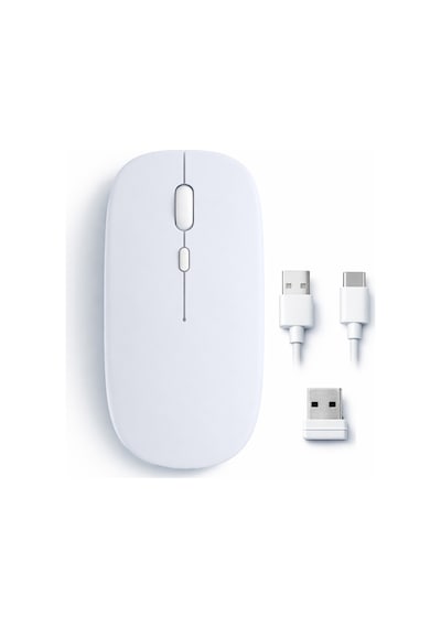 Mac Apple Uyumlu iPad Pc Tablet Mouse Şarjlı Batarya Sessiz Tıklama Usb Dongle Ve Kablo Dahil 1520