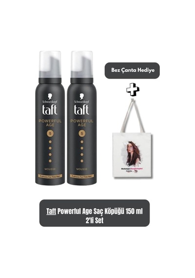 Schwarzkopf Powerful Age 5 Ekstra Güçlü Saç Köpüğü 150 Ml X2 + Bez Çanta Hediyeli
