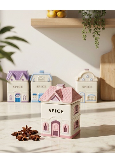 Pembe Porselen Baharatlık 11 Cm