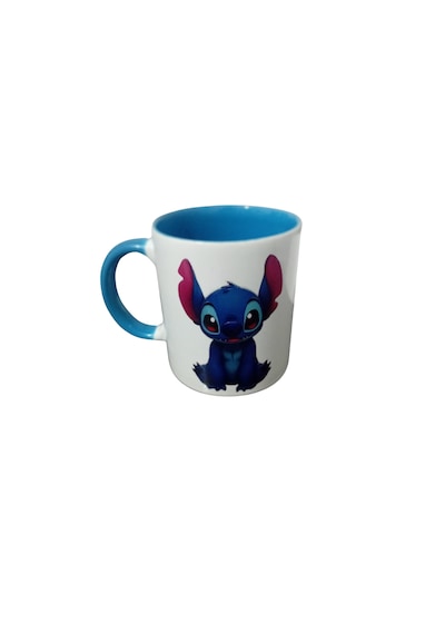 Stitch Kupa Özel Baskı Koyu Mavi