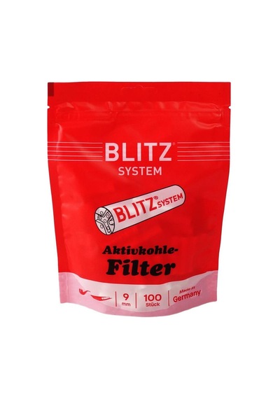 Blitz Germany 80140 Kömürlü Pipo Filtresi 9mm 100 Adet