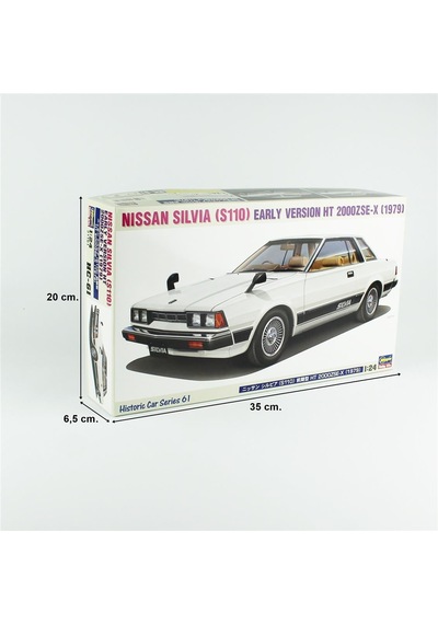 Hasegawa Hc61 21161 1/24 Ölçek, Nissan Silvia S110 Early Version Ht 2000zse-x 1979 , Otomobil Plastik Model Kiti