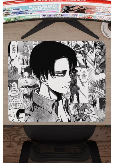 Levi Ackerman Anime V5 - 48x40 Xl Gaming Kauçuk Kaymaz Taban Mouse Pad Fare Altlığı