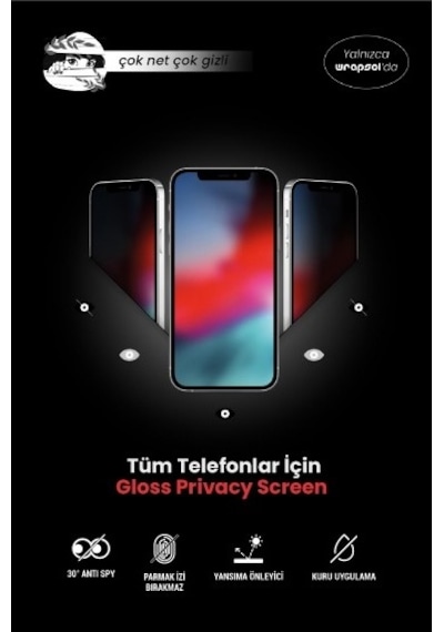 Tecno Pova Neo 2 Parlak Hayalet Ekran Koruyucu Privacy Film