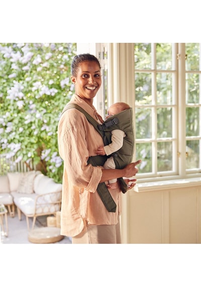 Babybjörn 2'li Set Bliss Ana Kucağı & Kanguru Mini Woven Dark Green