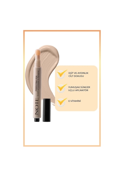Note Cosmetique Perfecting Pen Aydınlatıcı Etkili Kalem Göz Altı Kapatıcısı - 02 Warm Rose