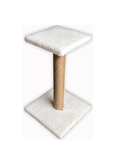 Tr Platform Kedi Tırmalama Tahtası - 52cm, Beyaz
