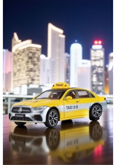 95378 Sesli Ve Işıklı Çek Bırak Kapıları Açılan Oyuncak Taxi Bir Adettir