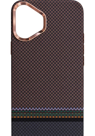 Carbonaır Magforge Elite Heritage Noir Apple Uyumlu iPhone 17 Magsafe Karbon Kılıf Heritage Noir