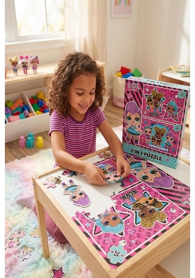 Lol Surprise 2 Si 1 Arada Yapboz 35 Ve 60 Parça Zihinsel Gelişimi Destekleyen Eğitici Çocuk Puzzle
