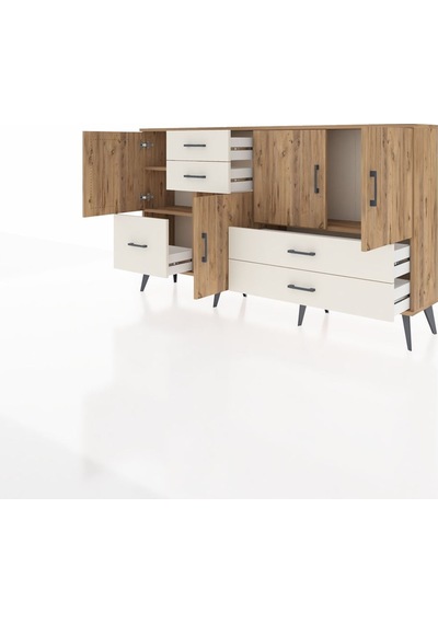 Arges Konsol 4 Raflı 5 Çekmeceli 4 Kapaklı 176x30x99 Çam-çam/aytaşı Atlas Çam/aytası - Atlas Çam Arges Konsol 4 Raflı 5 Çekmeceli 4 Kapaklı 176x30x99 Çam-çam/aytaşı Atlas Çam/aytası - Atlas Çam