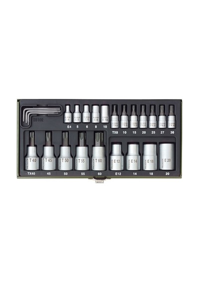 Proxxon 23102 Torx Somun Lokma Anahtarı Özel Set 24 Parça Set