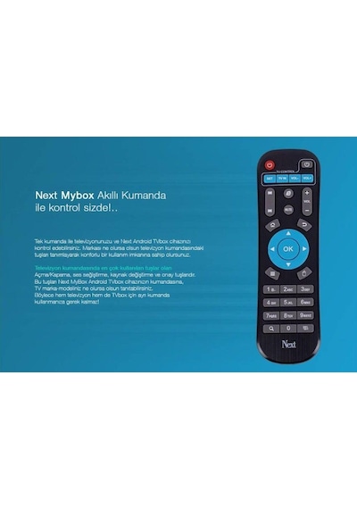 Next Mediabox Mybox 4K Android Tv Box Kumanda