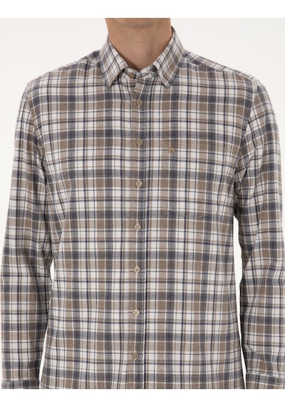 Pierre Cardin Erkek Kahverengi Gömlek Desenli 50316754-vr029 Kahverengi