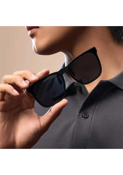 Xiaomi Mijia Gözlük Üstü Klipsli Polarize Güneş Gözlüğü 12g Hafif Miyop Gözlüğe Uyumlu Tak Çıkar Clip-on Uv Korumalı Tac Lens Siyah