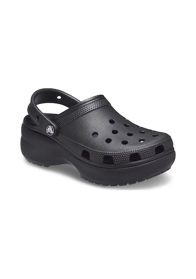 Crocs Classic Platform Clog Günlük Unisex Terlik Black Siyah