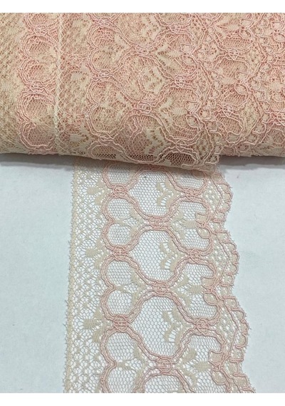 Karan Tuhafiye Dantel/kolberli Dantel / 2 Metre Boyunda / 10 Cm Eninde, Pembe Diğer