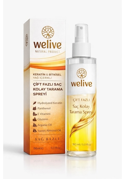 Çift Fazlı Kolay Tarama Saç Spreyi 150 Ml