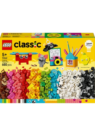 LEGO® Classic Yaratıcı Mutlu Kutu 11042 - 5 Yaş ve Üzeri Çocuklar İçin Hayal Gücünü Geliştiren Yaratıcı Renkli Oyuncak Yapım Seti (680P)