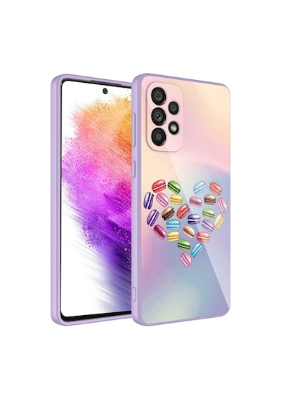 Samsung Galaxy Uyumlu A52 Kılıf Kamera Korumalı Desenli Sert Silikon Kap