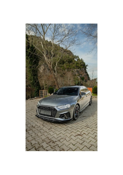 Audi A4 B9 S Line Ön Lip 2019-2024 Parlak Siyah Sportif Ön Tampon Eki