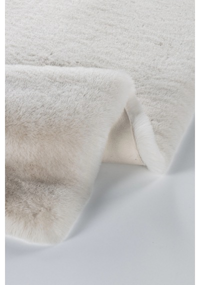 Apex Palma Krem Peluş Post Halı Krem