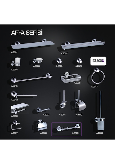 Arya Set Askılık Krom A.2029