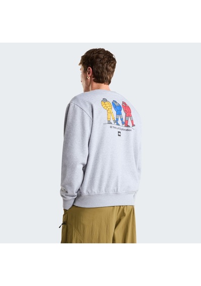 The North Face U Tnf Celebratıon Relaxed Crew-graphıc Erkek Sweatshirt Nf0a8gatdyx1 Gri