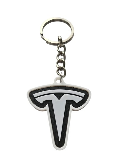 Tesla 3d Baskı Logolu Anahtarlık