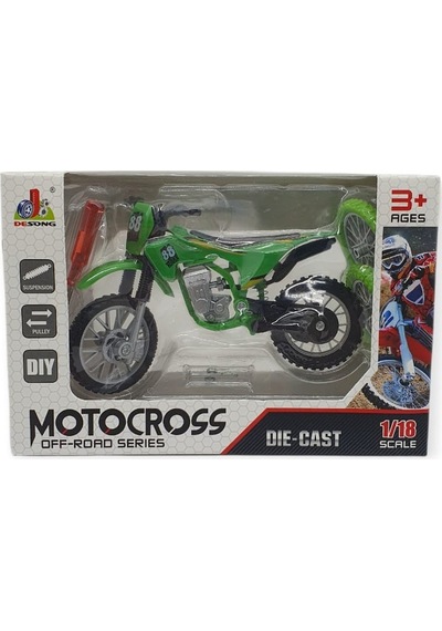 1:18 Ölçekli Model Motosiklet - Ds928 - Yeşil