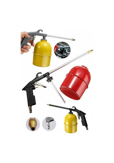 Profesyonel Oto Motor Temizleme Mazot Tabancası 600 Ml Hava Püskürtücü Yağ Çözücü Lisinya