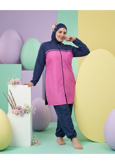 Pierre Cardin Büyük Beden Sıfır Yaka Paraşüt Kumaş Boydan Fermuarlı Beli Ayarlanabilir Bağcıklı Paçası Lastikli Çift Boneli Kadın Tesettür Mayo Lacivert Pierre Cardin Büyük Beden Sıfır Yaka Paraşüt Kumaş Boydan Fermuarlı Beli Ayarlanabilir Bağcıklı Paçası Lastikli Çift Boneli Kadın Tesettür Mayo Lacivert