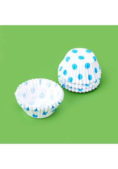 Plastik 100'lü Muffin Kek Kalıbı - Asorti Renkli