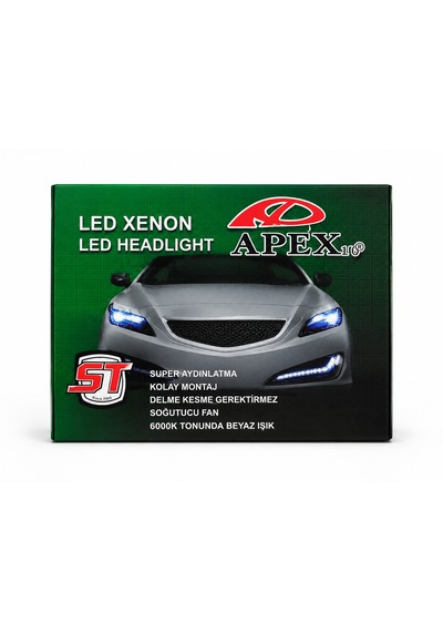 9006 Soketli Led Xenon Far Ampulü 12v 36w 4000lm 6000k Beyaz Işık