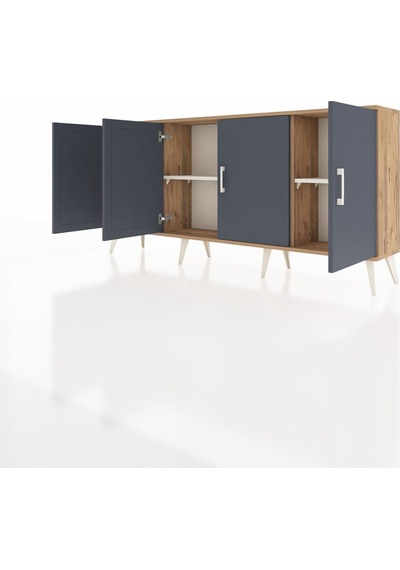 Arges Konsol 3 Raflı 4 Kapaklı 176x30x83 Çam-antrasit/aytaşı Antrasit/aytaşı Arges Konsol 3 Raflı 4 Kapaklı 176x30x83 Çam-antrasit/aytaşı Antrasit/aytaşı