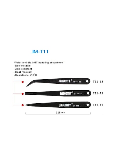 Jakemy Jm-t11 Profesyonel Anti Statik Plastik Cımbız Seti Rz