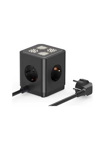 Akım Korumalı 3 Lü Priz Gece Lambalı 25w 2xusb 2xtype-c Çıkış Yüksek Gerilim Koruma Priz Çoğaltıcı