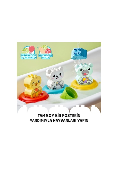 LEGO® DUPLO® Banyo Zamanı Eğlencesi: Yüzen Hayvan Treni 10965 - 1½+ Eğitici Oyuncak Seti (14 Pr)