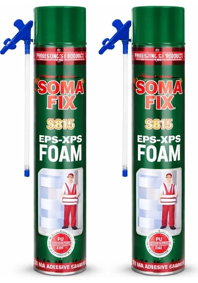 2 Adet Somafix S815 Poliüretan Mantolama Köpüğü 750ml 920gr