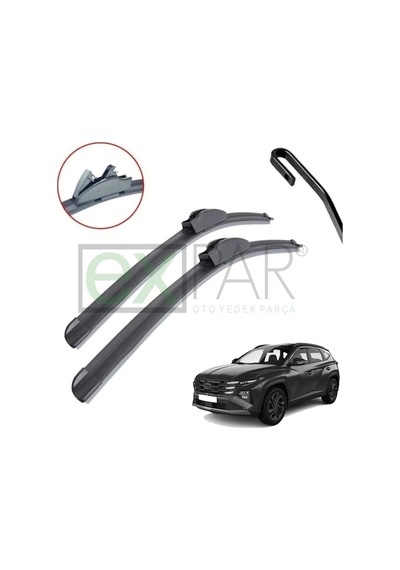 Hyundai Tucson Ön Cam Si Lecek Süpürgesi Takimi 2021 - 2024 Uyumlu Model Sağ Sol