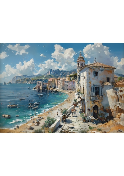 Anatolian 1000 Parçalık Puzzle - Sahil Kasabası 1181