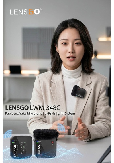Lensgo 348c 2.4 Ghz Yaka Mikrofonu