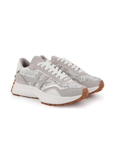 Lbr Libero L083.83161 Taş İşlemeli Kalın Tabanlı Kadın Sneaker Buz-beyaz