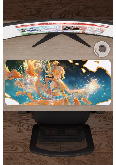Yoimiya Genshin Impact Anime Gacha V3 - 70x30 Xl Gaming Mouse Pad Fare Altlığı
