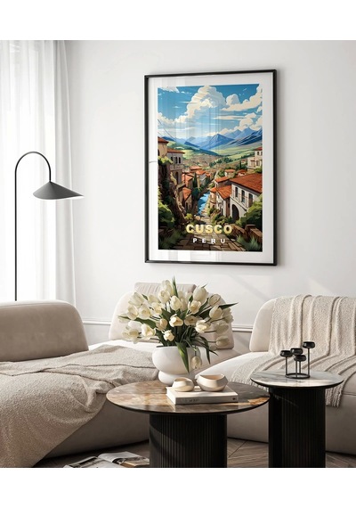 Çerçevesiz Poster And Dağlarının Kalbinde Cusco