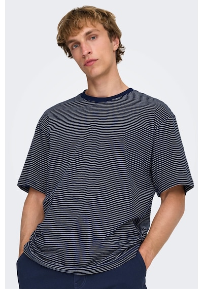 Only & Sons Erkek T Shirt 22036384 Lacivert Lacivert