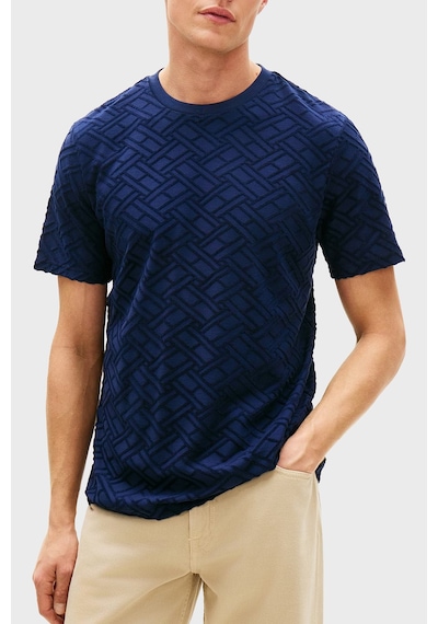 Tommy Hilfiger Erkek T Shirt Mw0mw42381 Dcc Lacivert