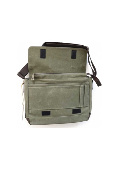 Dark Cotton Boıse Computer Bag Omuz Çantası Haki Yeşil